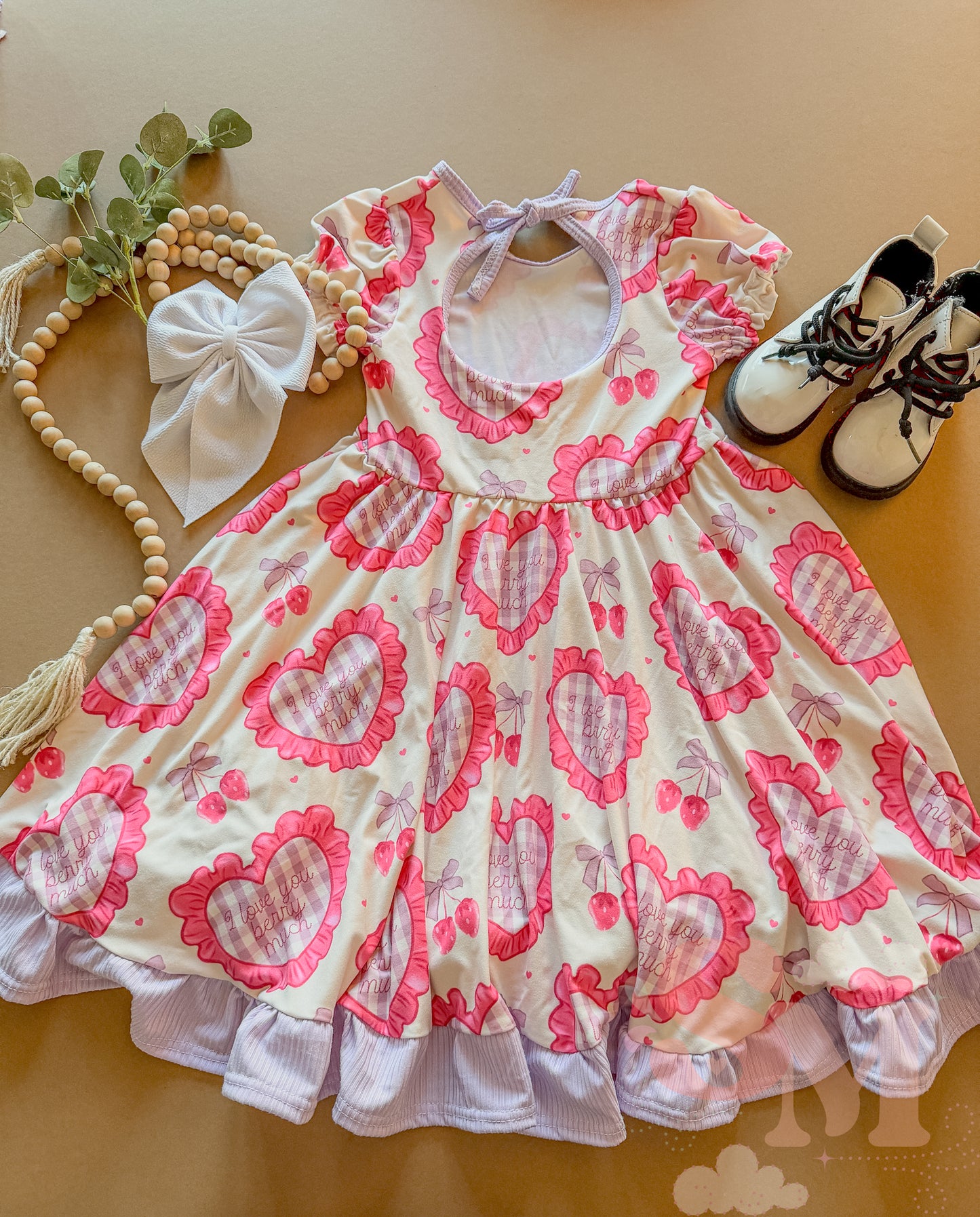 RTS 5T Keyhole Berry Much Dress