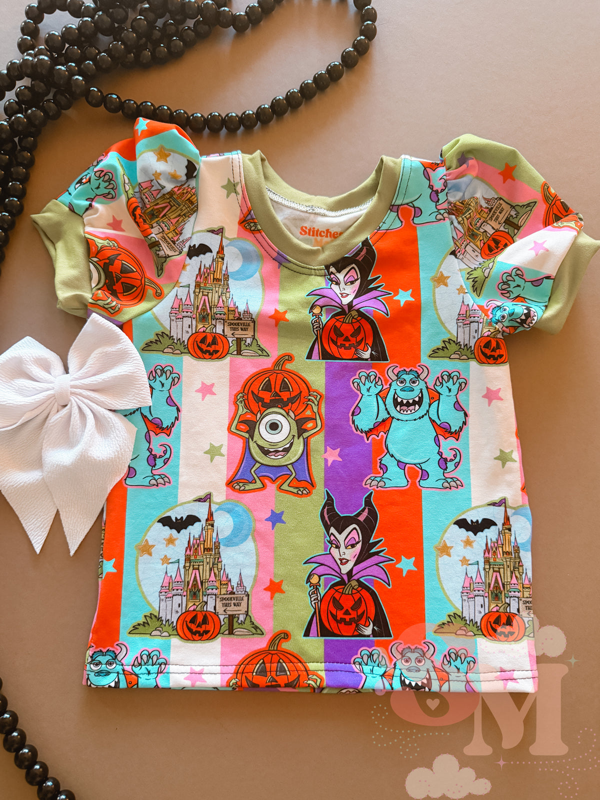 RTS 4T Basic Tee Stripe Character Halloween