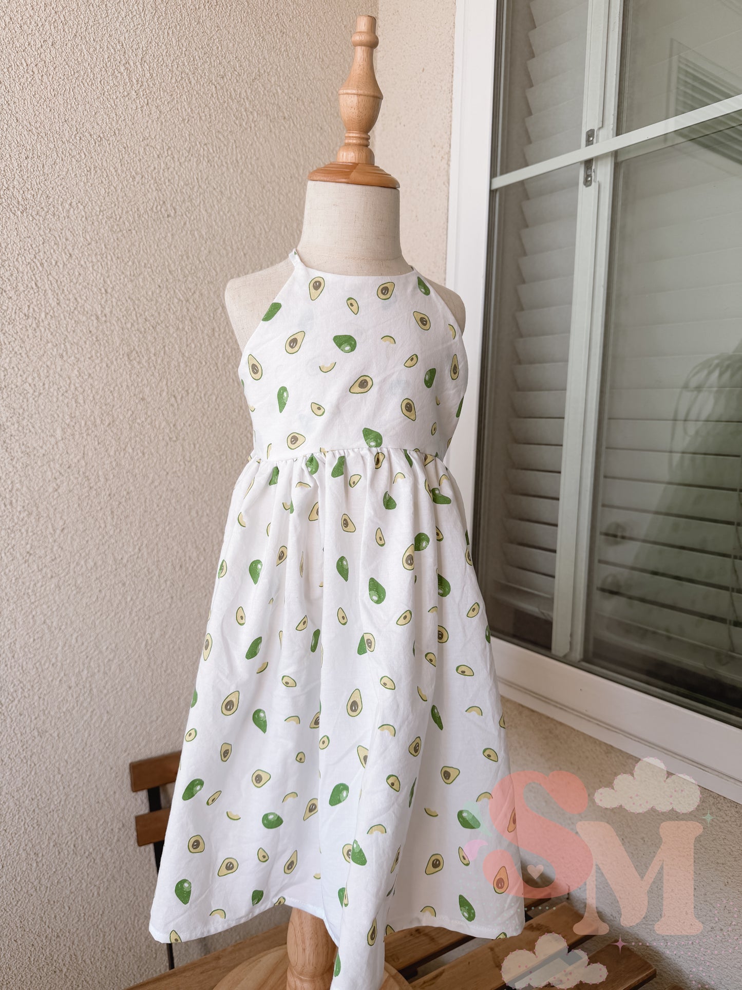 RTS 5T Tulip Avocado Dress