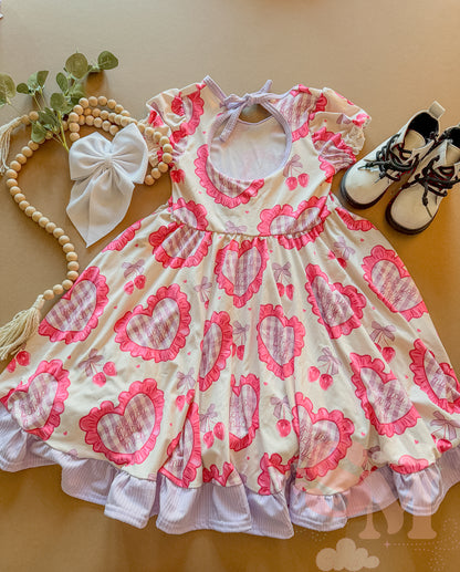 RTS 5T Keyhole Berry Much Dress