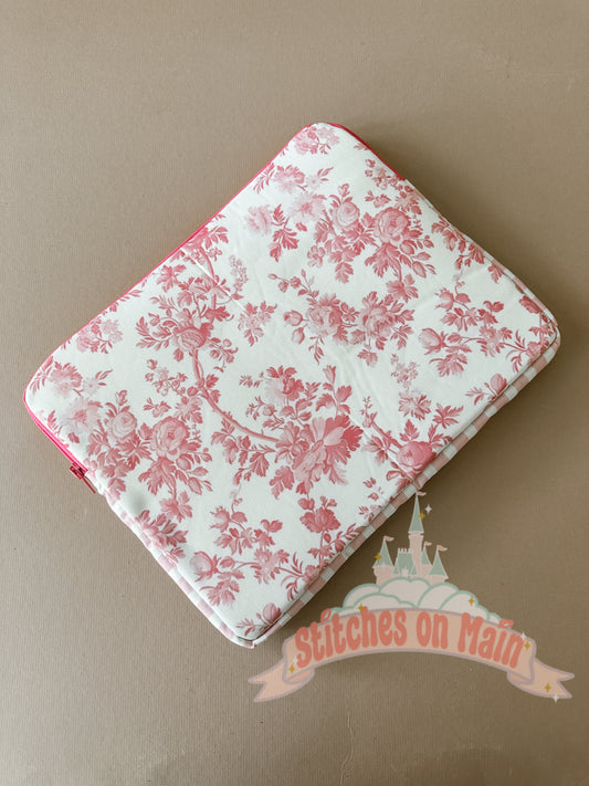 RTS Pink Floral Laptop Sleeve