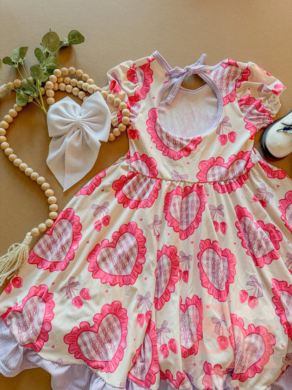 RTS 5T Keyhole Berry Much Dress