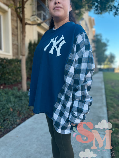 RTS adult xxl yankee upcycle