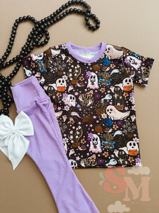 RTS 18/24M Basic Tee & Flares Set Spooky Ghost