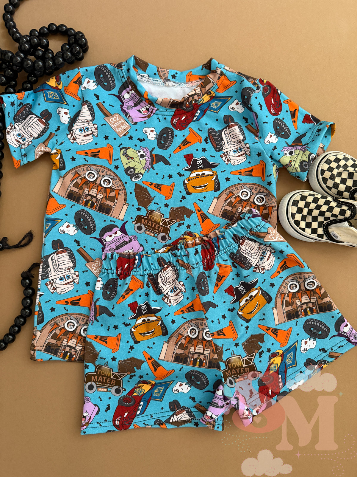 RTS 2T Basic Tee & Comfy Shorts Set Spooky Cars