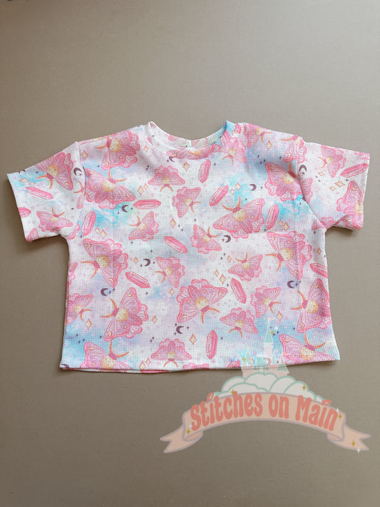 2T oversized butterfly tee shirt