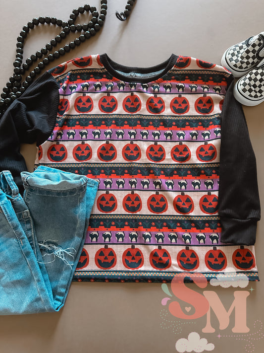 RTS 4T Ugly Sweater Oversized Long Sleeve Tee