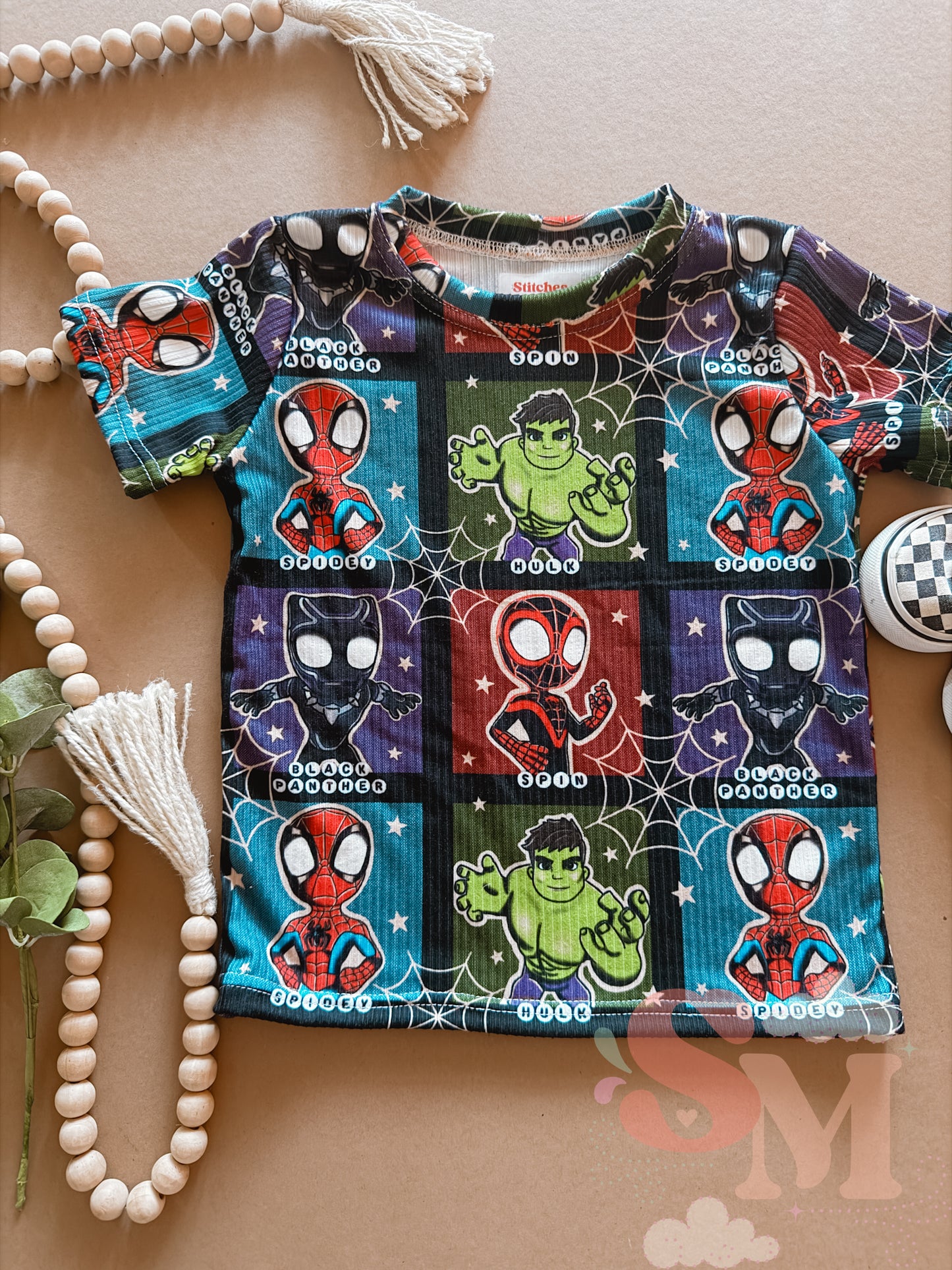 2T Basic Tee Spider Friends