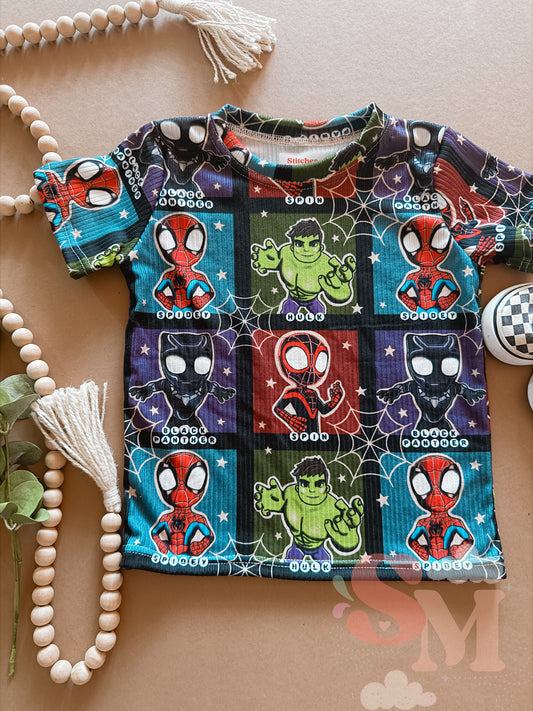 2T Basic Tee Spider Friends