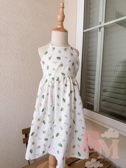 RTS 5T Tulip Avocado Dress