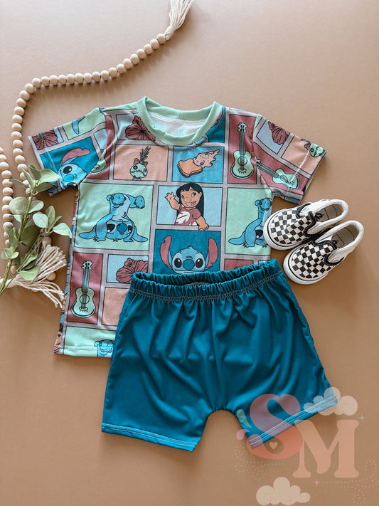 RTS 5T Dog Vintage Tee + Play Shorts
