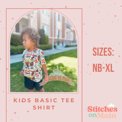 Basic Tee style, handmade kids clothing by Stitches on Main