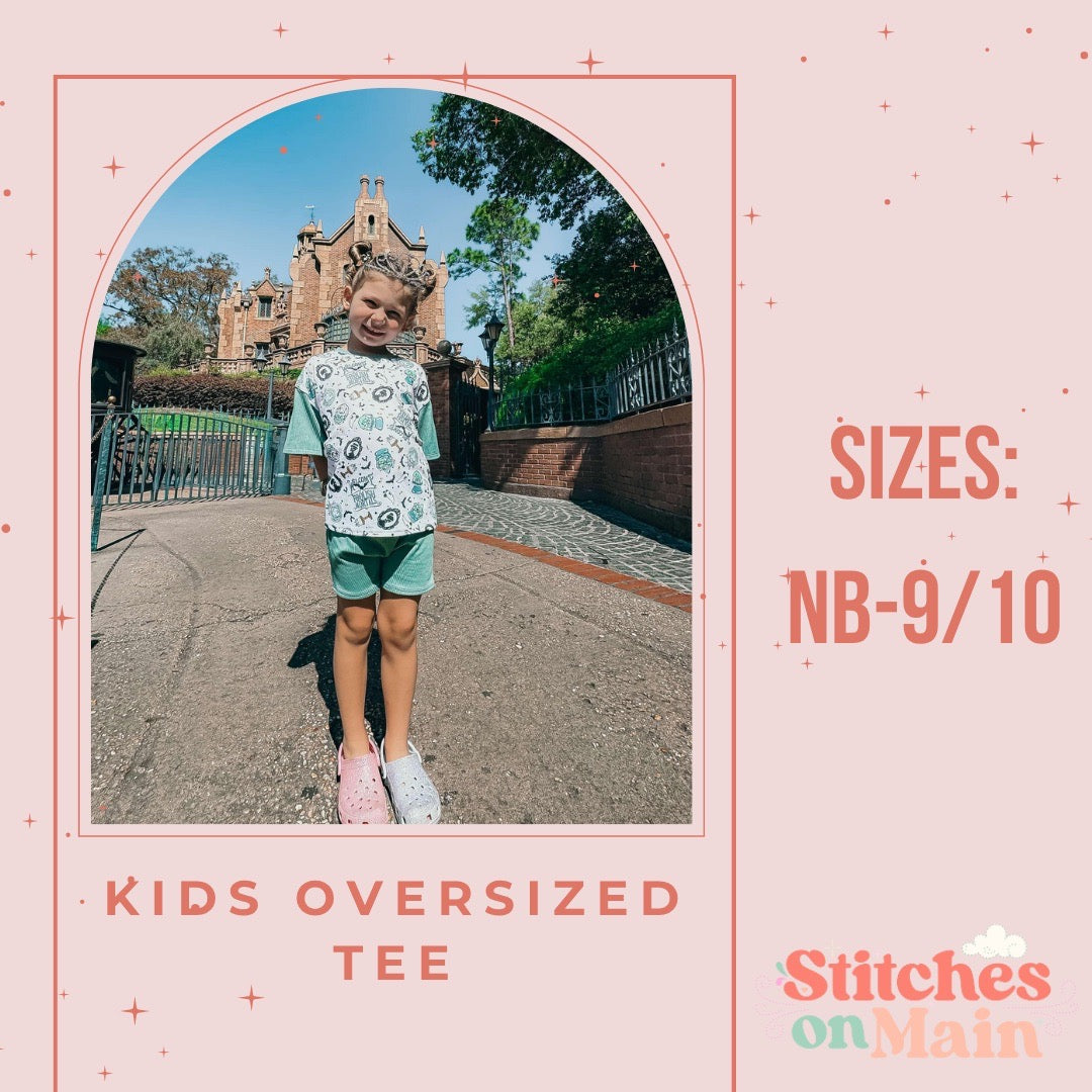 Oversized Tee style, handmade kids clothing by Stitches on Main