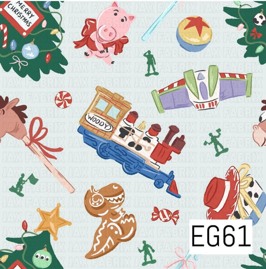 Toy Box Christmas print for handmade kids clothing by Stitches on Main